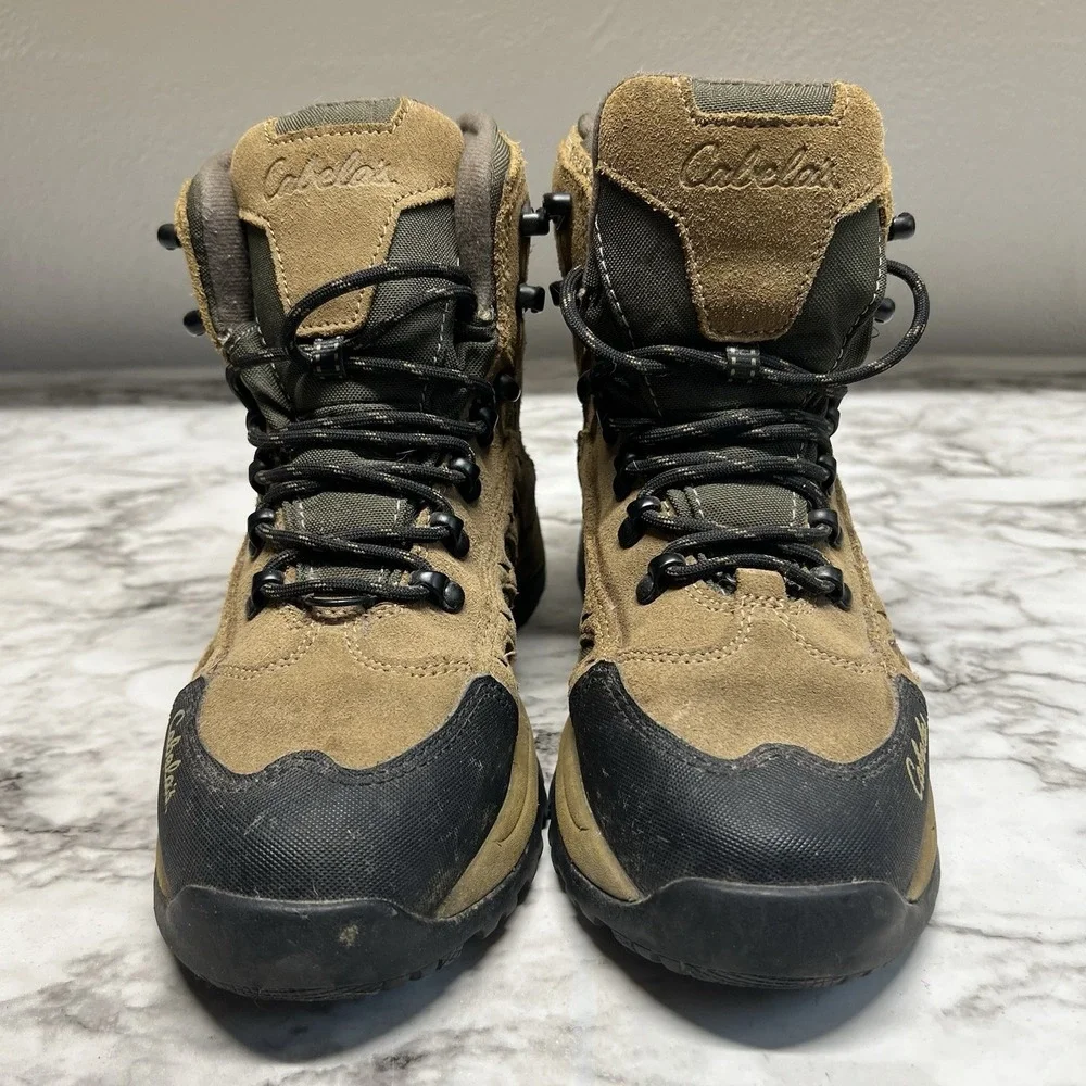 Cabela's Hiking Boots Women's Size 8.5 D Brown Waterproof Thinsulate Dry-Plus